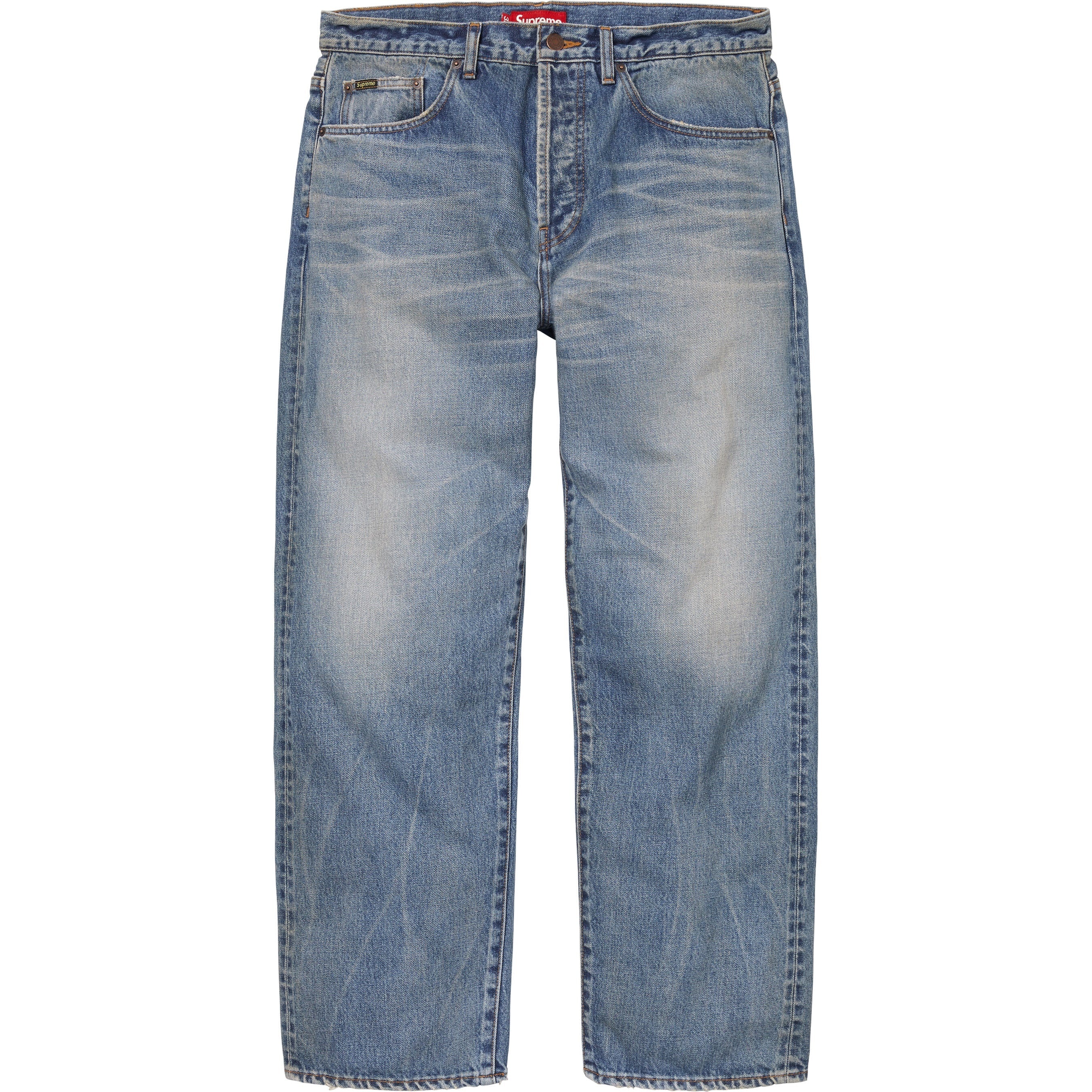 Distressed Loose Fit Selvedge Jean view 6